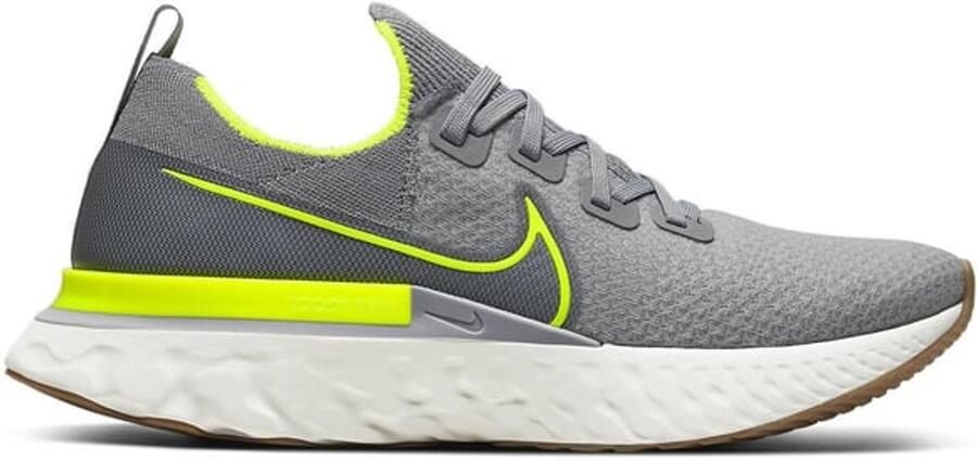 Nike Running React Infinity Run Flyknit Particle Gray Volt