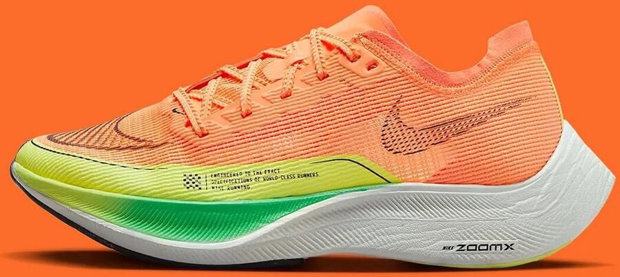 Nike Running ZoomX Vaporfly Next% 2 Peach Cream Green Shock