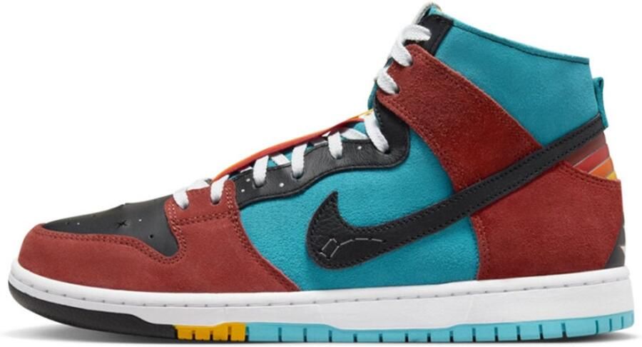 Nike SB Dunk Hi Decon QS Limited edition Heren Sneaker Turquoise Blauw Zwart