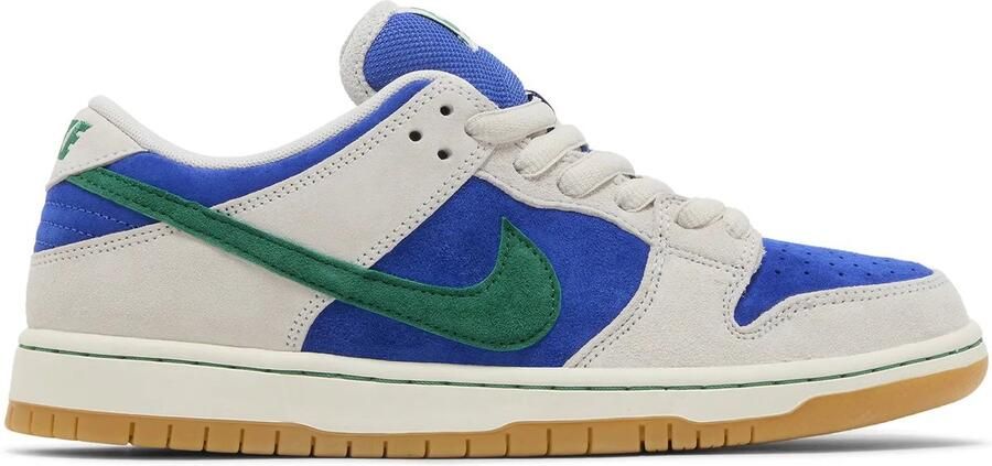 Nike SB Dunk Low Grijs Groen Blauw Suede Sneakers Heren