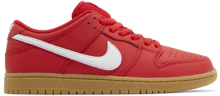 Nike SB Dunk Low Pro Iso Schoen (university red gum)