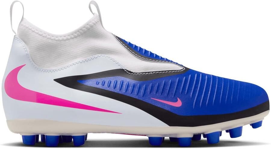 Nike Phantom 6 Academy High Cut MG Attack Racer Blue Roze Wit Kids