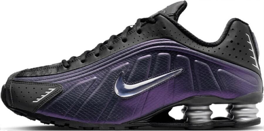 Nike Shox R4 Black Metallic Silver Purple Dynasty