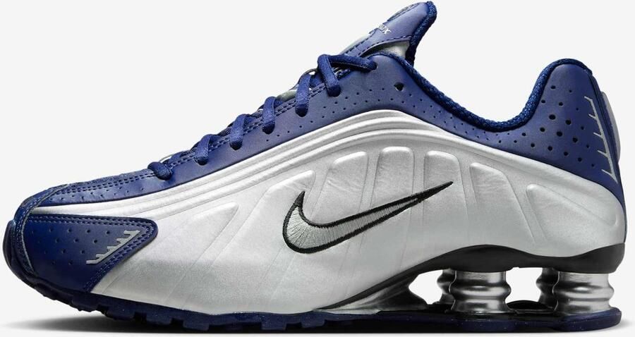 Nike Shox R4 Blauw Zilver Zwart Sneakers