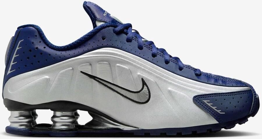Nike Shox R4 Blauw Zilver Zwart Sneakers Dames - Foto 2