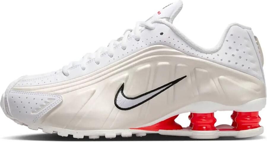 Nike Shox R4 White Phantom Red Sneakers Dames Doos Zonder Deksel