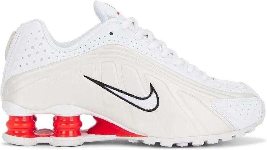 Nike Shox R4 White Phantom Red Sneakers Doos Zonder Deksel - Foto 2