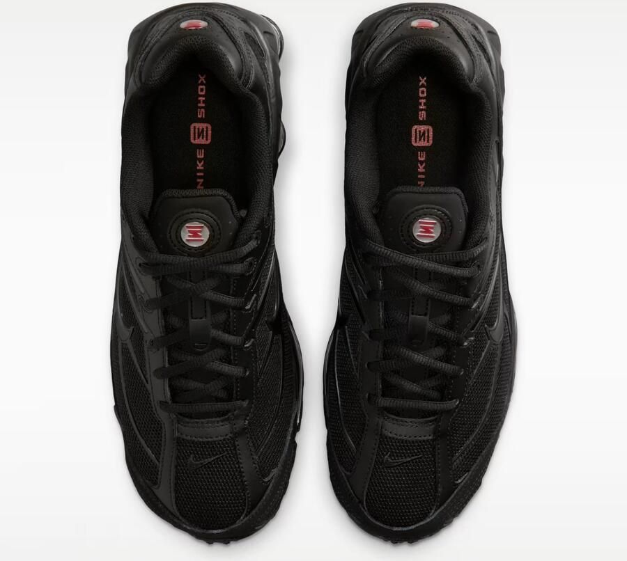 Nike Shox Ride 2 Sneakers Black Black-Black Zwart Shox Lifestyle Heren Sneakers voor Mannen