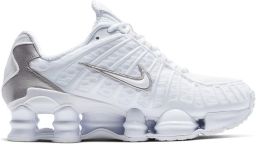 Nike Shox TL W White White-Metallic Silver Wit Zilver Shox Lifestyle Dames Sneakers voor Vrouwen