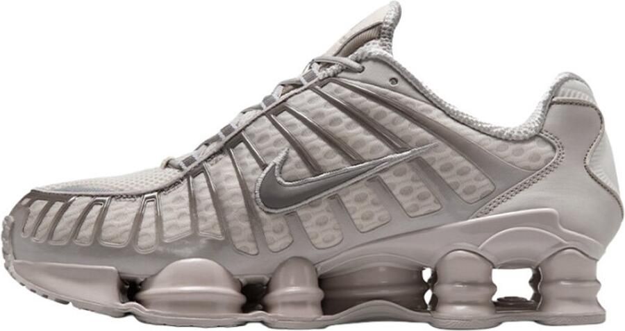 Nike Shox TL Light Orewood Brown College Grey Metallic Silver Cave Stone Bruin Grijs Shox Lifestyle Heren Sneakers voor Mannen