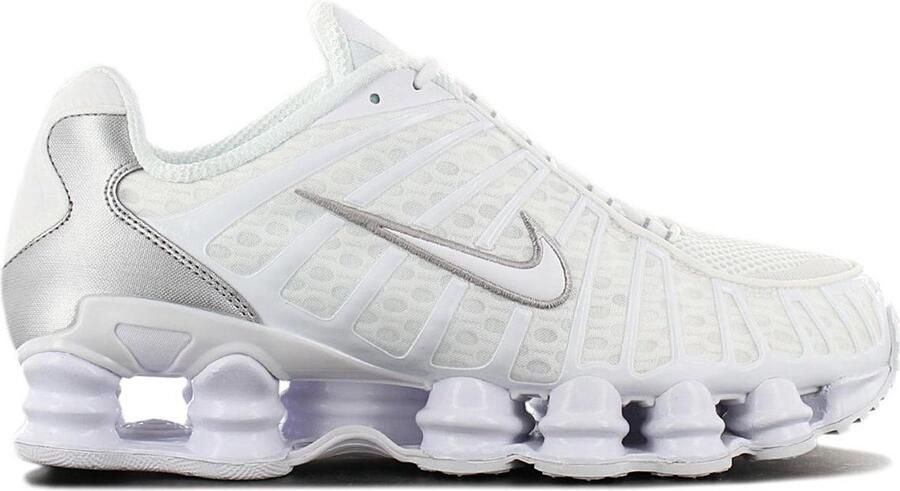 Nike Shox TL Heren Sneakers Sportschoenen Schoenen Wit Zilver AV3595 - Foto 2