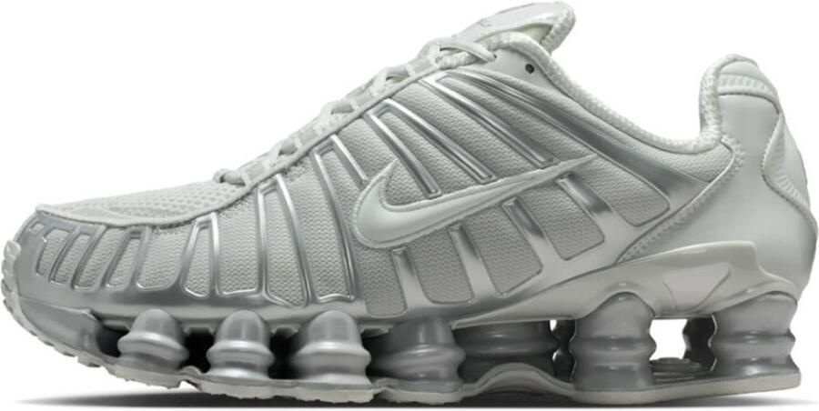 Nike Sportswear Sneakers laag 'Shox TL' zilvergrijs lichtgrijs wit