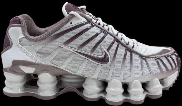 Nike Shox TL Sneakers Dames Light Bone Burgundy Crush Synthetisch & Mesh - Foto 2