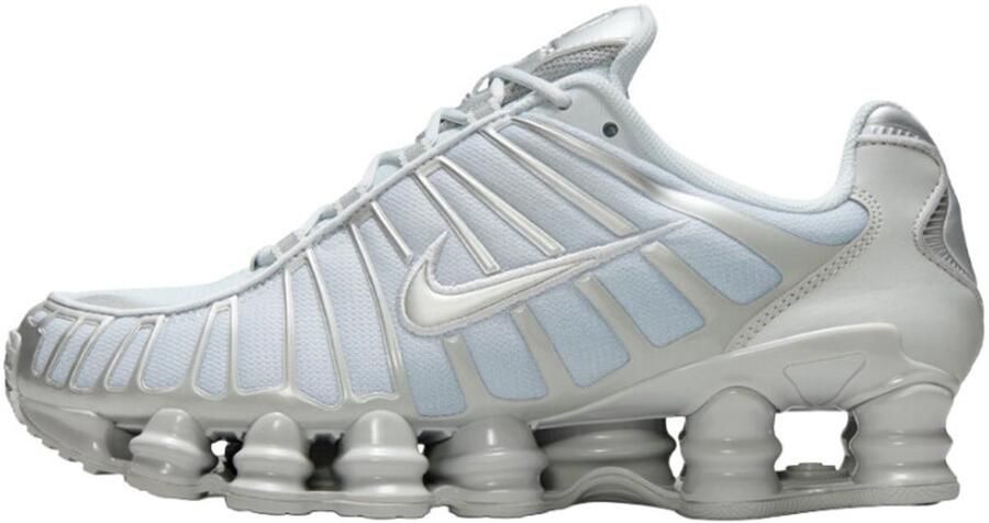Nike Shox TL Pure Platinum Smoke Grey Metallic Silver Wit Grijs Shox Lifestyle Dames Sneakers voor Vrouwen