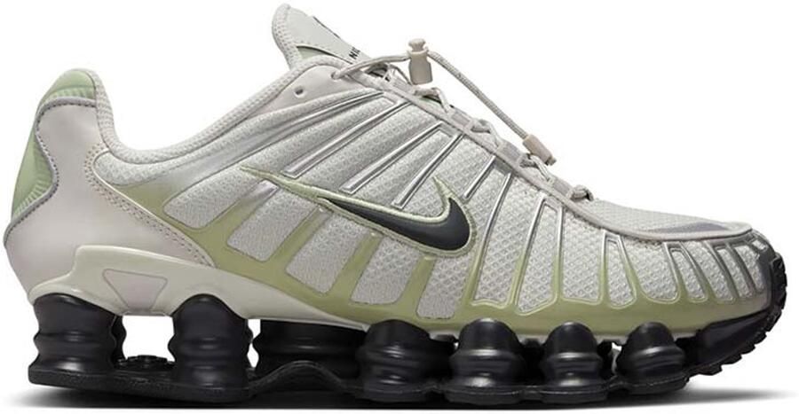 Nike Shox TL Sneakers Light Bone Olive Aura (Light Bone Off Noir Olive Aura) Beige Groen Shox Lifestyle Dames - Foto 2