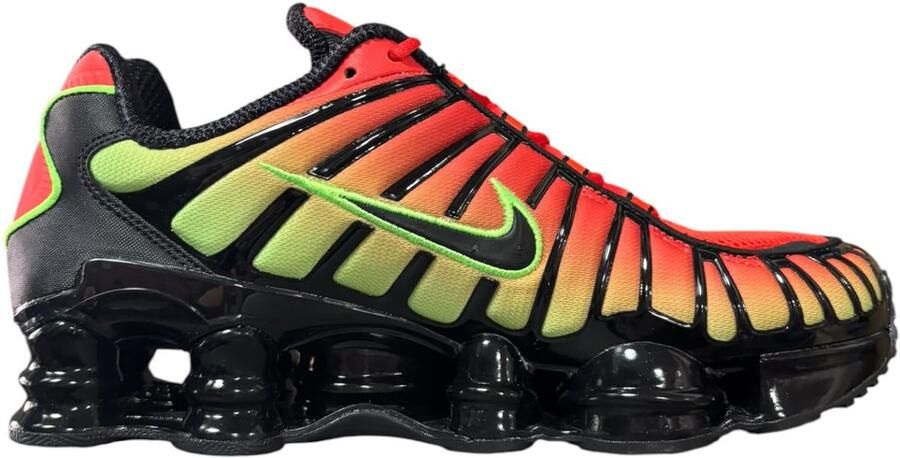 Nike Shox TL Sneakers Mannen Groen Rood Zwart