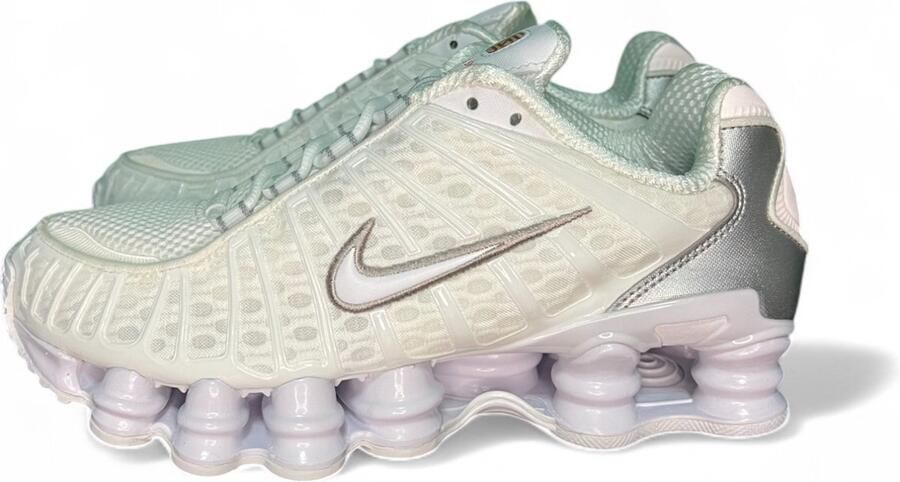 Nike Wmns Shox Tl Running Schoenen white white metallic silver max orange 36 beschikbare maaten:36.5 37.5 36 38.5 39 40.5 41 - Foto 4
