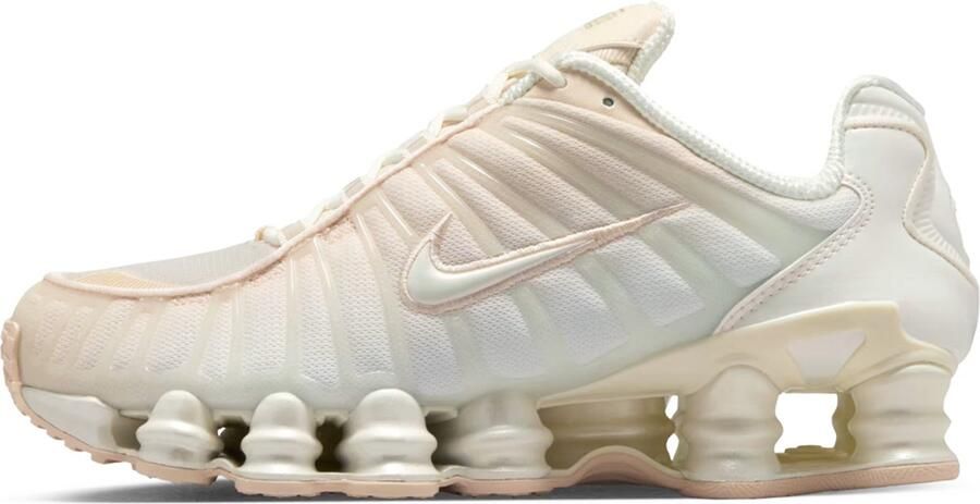 Nike Shox TL Pearl White Particle Pink Soft Pearl Wit Roze Shox Lifestyle Dames Sneakers voor Vrouwen - Foto 5