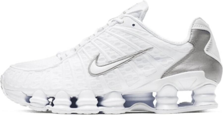 Nike Shox TL Heren Sneakers Sportschoenen Schoenen Wit Zilver AV3595 - Foto 3
