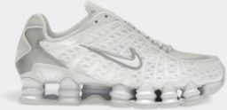 Nike Sneakers Shox TL White Metallic Silver Max Orange ( 's)