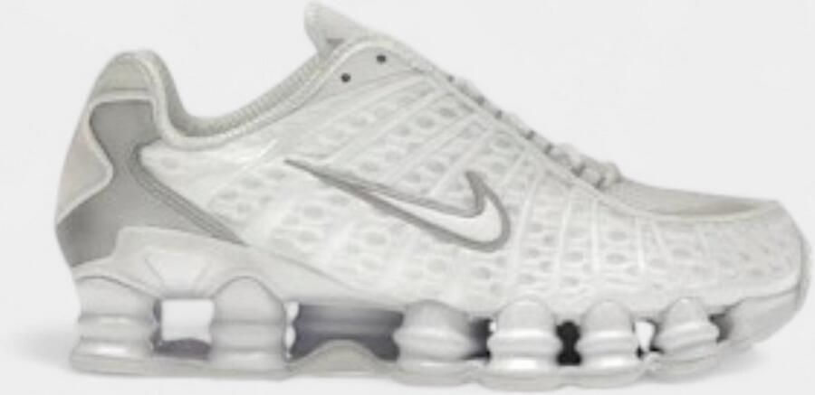 Nike Sneakers Shox TL White Metallic Silver Max Orange ( 's)