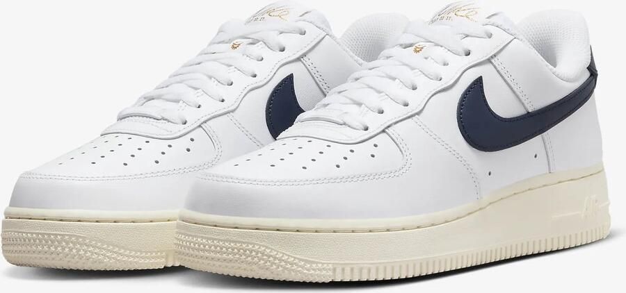 Nike Air Force 1 '07 Flyease \ White Vintage Sail Navy Sneakers