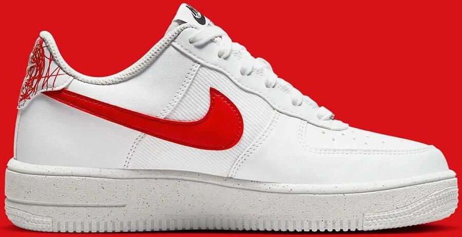Nike Air Force 1 Creater NN Kinder Sneakers Wit Rood Grijs - Foto 2