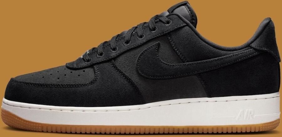 Nike Air Force 1 '07 LV8 'Denim' Zwart- Zwart
