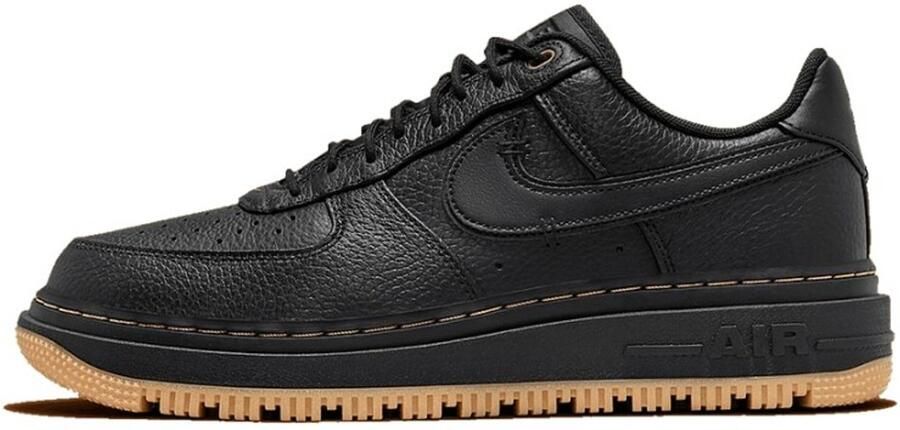 Nike Air Force 1 Luxe Basketball Schoenen black black bucktan gum yellow maat: 43 beschikbare maaten:41 42.5 43 45