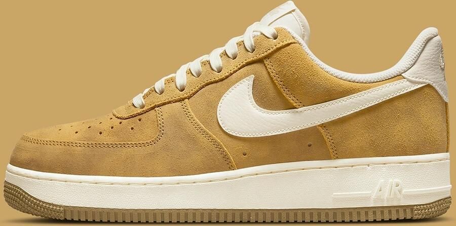 Nike Wmns Air Force 1 '07 Sneakers Schoenen sanded gold sail-weath grass maat: 37.5 beschikbare maaten:36.5 37.5 36 38.5 - Foto 5