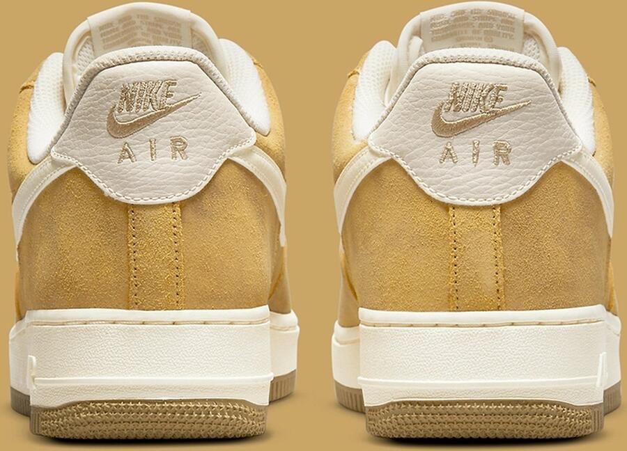 Nike Wmns Air Force 1 '07 Sneakers Schoenen sanded gold sail-weath grass maat: 37.5 beschikbare maaten:36.5 37.5 36 38.5 - Foto 3