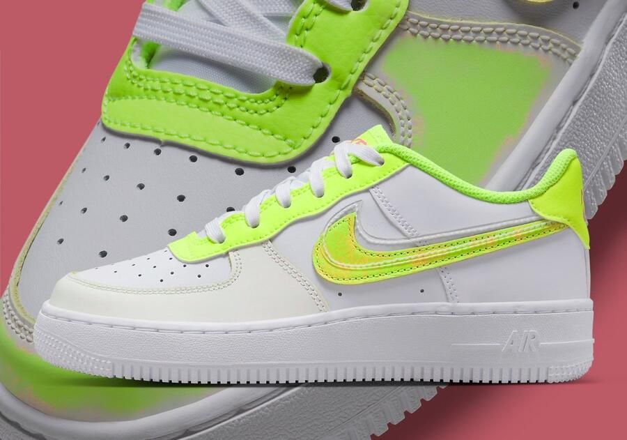Nike Air Force 1 LV8 (GS) Sneakers Unisex White Volt - Foto 3