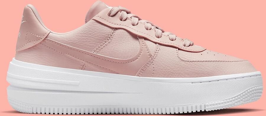 Nike Air Force 1 PLT.AF.ORM sneakers oudroze roze wit - Foto 2