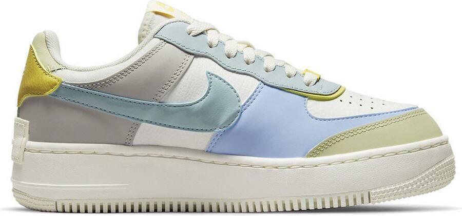 Nike AF1 Shadow Damesschoenen Sail Light Marine Olive Aura Ocean Cube Dames - Foto 3