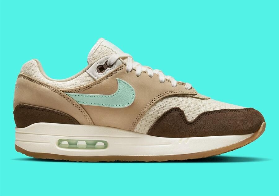 Nike Lage Sneakers Baskets Air Max 1 Crepe cuir