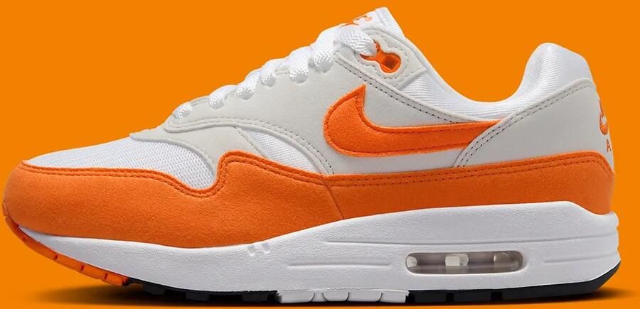 Nike Wmns Air Max 1 '87 Sneakers Dames natural grey safety orange white black maat: 36.5 beschikbare maaten:36.5 37.5 38 39 40.5 41 - Foto 5