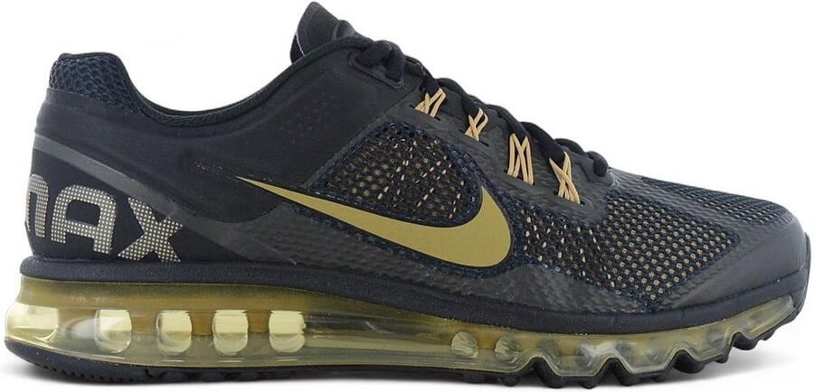 Nike Air Max 2013 Heren Sneakers Schoenen Zwart-Gold HQ1927