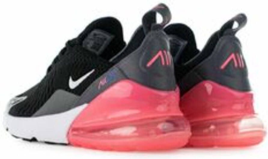 Nike Air Max 270 Junior Black Smoke Grey Sunset Pulse Metallic Silver Kind - Foto 5