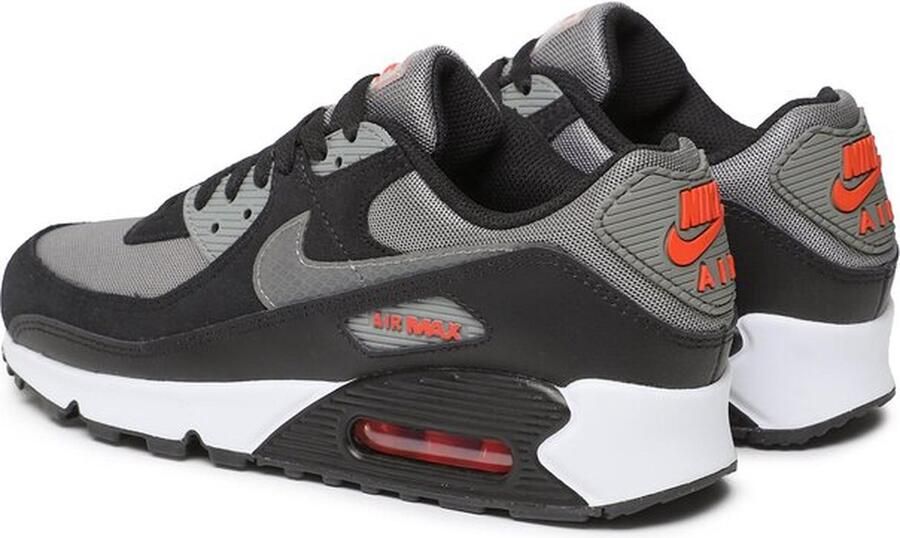 Nike Air Max 90 Sneaker Black-red-grey - Foto 4