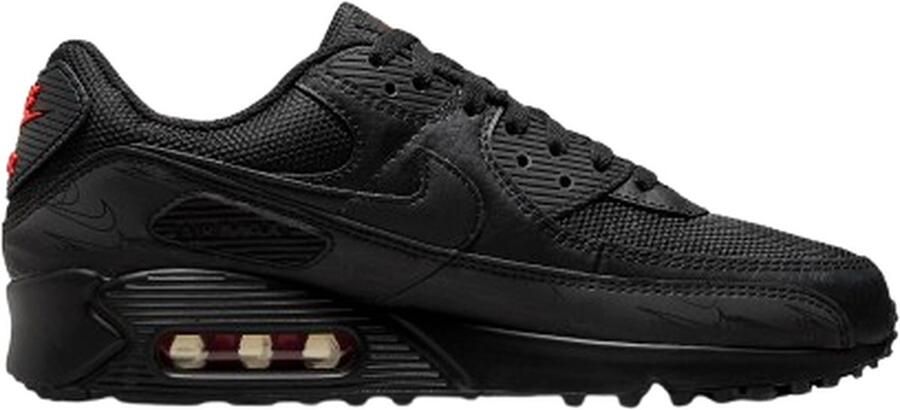 Nike Air Max 90 Black Light Crimson Black- Black Light Crimson Black - Foto 2