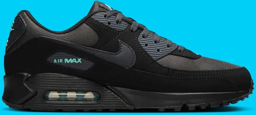 Nike Air Max 90 Black Aurora Green Anthracite- Black Aurora Green Anthracite - Foto 2