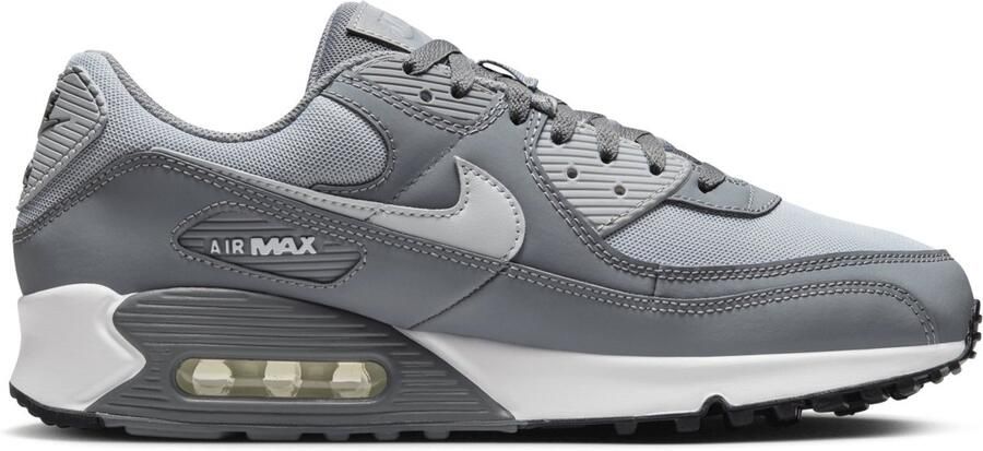 Nike Herenschoenen Air Max 90 Cool Grey White Black Wolf Grey- Heren Cool Grey White Black Wolf Grey