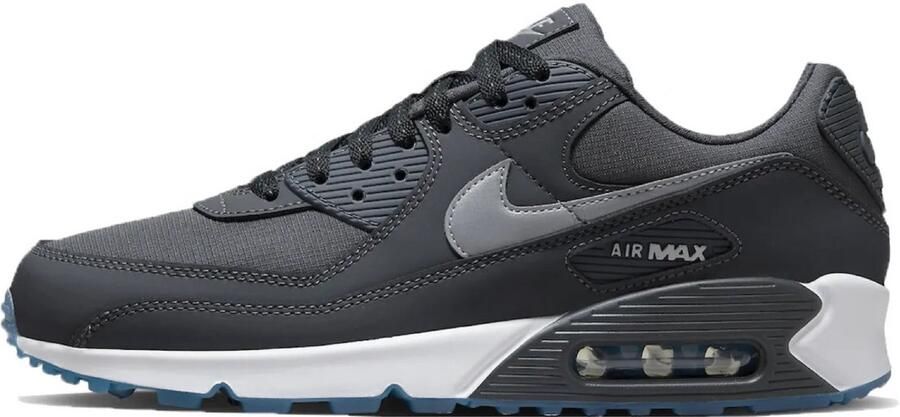 Nike Air Max 90 Anthracite Industrial Blue White Reflect Silver- Anthracite Industrial Blue White Reflect Silver - Foto 3