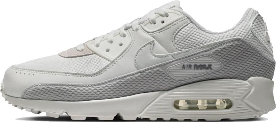 Nike Herenschoenen Air Max 90 Premium Wit- Heren Wit