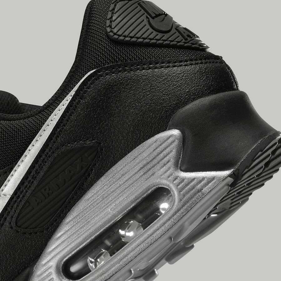 Nike Air Max 90 Zwart Silver Heren Sneaker DX8969 - Foto 3