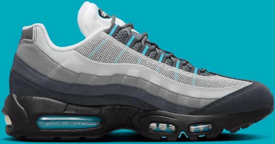 Nike Air Max 95 Iron Grey Smoke Grey Light Smoke Grey Baltic Blue- Iron Grey Smoke Grey Light Smoke Grey Baltic Blue - Foto 2