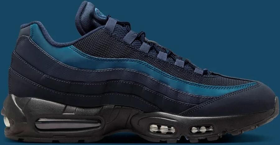 Nike Herenschoenen Air Max 95 Black Thunder Blue Court Blue Obsidian- Heren Black Thunder Blue Court Blue Obsidian