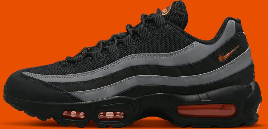 Nike Air Max 95 Zwart Grijs Oranje Sneakers - Foto 3