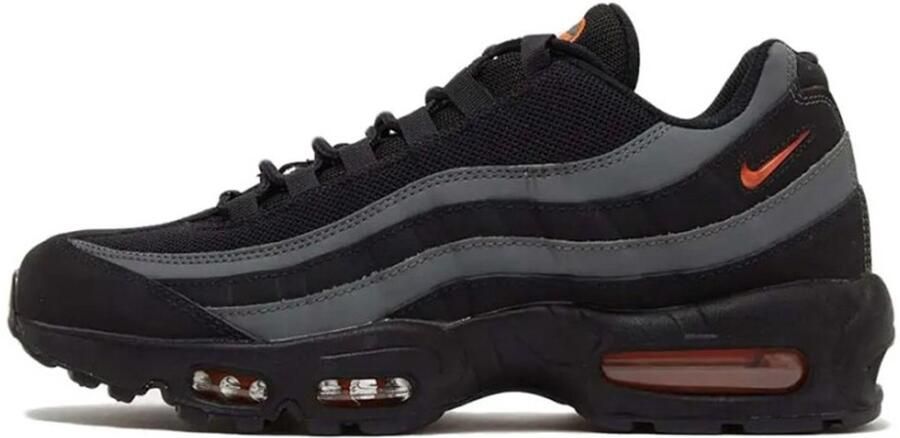 Nike Air Max 95 Herenschoenen 38.5 Zwart Iron Grey Wit Safety Orange - Foto 5