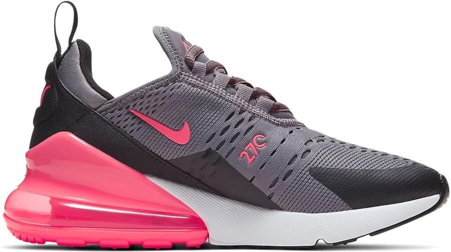 Nike Air Max 270 Junior Gunsmoke Black White Hot Punch Pink Kind